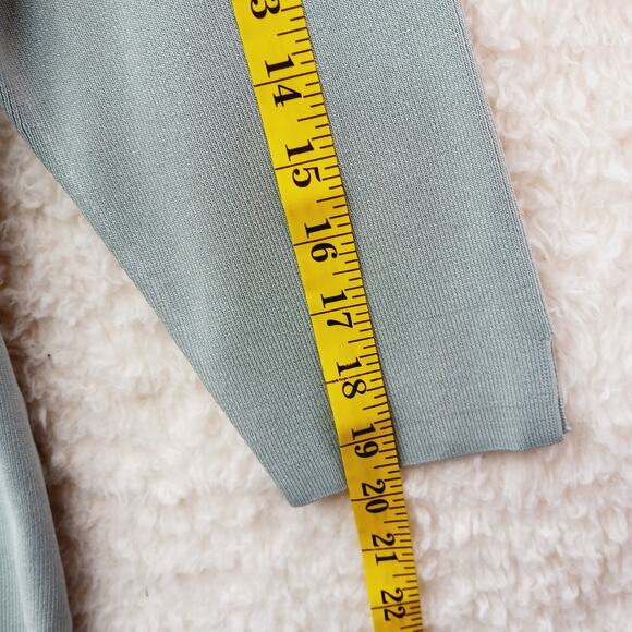 Sweater Cardigan Button XL Seafoam Minimalist Quiet Luxury Soft Girl Capsule - Picture 5 of 8